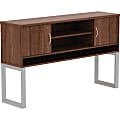 Lorell® Relevance Freestanding Hutch, Walnut