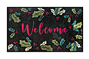 M+A Matting Message Mat, 2' x 3', Welcome Holly Green 1 thumbnail image