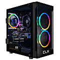 CLX SET Gaming Desktop PC, AMD Ryzen 7, 16GB Memory, 500GB Solid State Drive/2TB Hard Drive, Windows® 11, GeForce RTX 3050 8GB GDDR6 Graphics