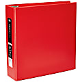 Office Depot® Heavy-Duty 3-Ring Binder, 3" D-Rings, Red