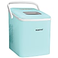 Igloo 26-Lb Automatic Self-Cleaning Portable Countertop Ice Maker Machine With Handle, 12-13/16"H x 9-1/16"W x 12-1/4"D, Aqua 1 thumbnail image