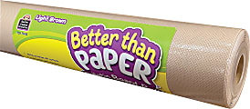 Teacher Created Resources® Better Than Paper® Bulletin Board Paper Rolls, 4' x 12', Light Brown, Pack Of 4 Rolls 1 thumbnail image