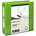 Office Depot® Brand Heavy-Duty View 3-Ring Binder, 3" D-Rings, Army Green