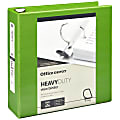 Office Depot® Brand Heavy-Duty View 3-Ring Binder, 3" D-Rings, 49% Recycled, Army Green