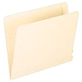 Pendaflex® Laminated Spine End-Tab Folders, Straight Cut, Letter Size, Manila, Pack Of 50