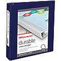 Office Depot® Brand Durable View 3-Ring Binder, 1 1/2" D-Rings, Blue