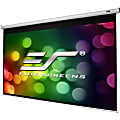 Elite Screens Manual B - 100-INCH 1:1, Manual Pull Down Projector Screen 4K / 8K Ultra HDR 3D Ready with Slow Retract Mechanism, 2-YEAR WARRANTY, M100S"