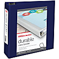 Office Depot® Brand Durable View 3-Ring Binder, 3" D-Rings, Blue