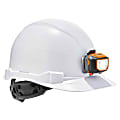 Ergodyne Skullerz 8970LED Class E Cap-Style Hard Hat And LED Light With Ratchet Suspension, White