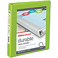 Office Depot® Brand Durable View 3-Ring Binder, 1" D-Rings, Green 1 thumbnail image