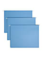Smead® Colored Hanging Folders, 8 1/2" x 11", 10% Recycled, Blue, Box Of 25