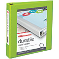 Office Depot® Brand Durable View 3-Ring Binder, 1 1/2" D-Rings, Green 1 thumbnail image