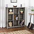 Honey Can Do 39”H 9-Cube Premium Laminate Bookcase, Natural&nbsp; 1 thumbnail image