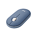 Logitech Pebble Wireless Mouse with Bluetooth or 2.4 GHz Receiver - Blueberry - Mouse - optical - 3 buttons - wireless - Bluetooth - USB wireless receiver - blueberry 1 thumbnail image
