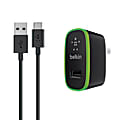 Belkin® USB-C To USB-A Cable With Universal Wall Charger, 6', Black 1 thumbnail image