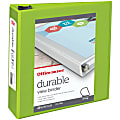 Office Depot® Brand Durable View 3-Ring Binder, 3" D-Rings, Green