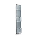 Azar Displays Wall-Mount Brochure Holders, Trifold, 3 Pockets, Acrylic, 26" x 5 1/2", Pack Of 2 1 thumbnail image
