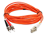 AddOn 4m LC to ST OM1 Orange Patch Cable - Patch cable - LC/UPC multi-mode (M) to ST/UPC multi-mode (M) - 4 m - fiber optic - duplex - 62.5 / 125 micron - OM1 - halogen-free - orange