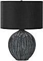 Monarch Specialties Mckee Table Lamp, 23”H, Black/Black 1 thumbnail image