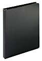 Just Basics® Economy Nonview 3-Ring Binder, 1/2" Round Rings, Black 1 thumbnail image