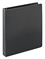 Just Basics® Economy Nonview 3-Ring Binder, 1" Round Rings, Black 1 thumbnail image