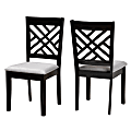 Baxton Studio 10526 Dining Chairs, Gray, Set Of 2 Chairs