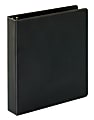 Just Basics® Economy Nonview 3-Ring Binder, 1 1/2" Round Rings, Black 1 thumbnail image