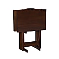 Powell Ardai 5-Piece Tray Table Set, Hazelnut 1 thumbnail image