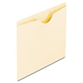 Oxford® Reinforced-Top File Jackets, Letter Size, Expansion, Manila, Box Of 100