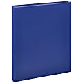 Just Basics® Economy Nonview 3-Ring Binder, 1/2" Round Rings, Blue