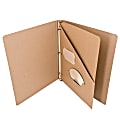 ReBinder™ RePouch 100% Recycled Slash Pocket Folder, 8 1/2" x 11", Brown, Pack Of 5