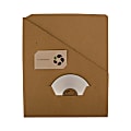 ReBinder™ RePouch 100% Recycled Slash Pocket Folder, 8 1/2" x 11", Brown