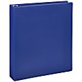 Just Basics® Economy Nonview 3-Ring Binder, 1 1/2" Round Rings, Blue 1 thumbnail image