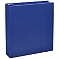 Just Basics® Economy Nonview 3-Ring Binder, 2" Round Rings, 64% Recycled, Blue