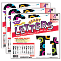 Trend Ready Letters, 4", Swirl Dots/Black, 216 Letters Per Pack, Set Of 3 Packs 1 thumbnail image