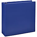 Just Basics® Economy Nonview 3-Ring Binder, 3" Round Rings, Blue