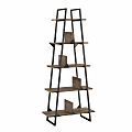Bush Furniture Refinery A-Frame Etagere Bookshelf, Restored Gray, Standard Delivery 1 thumbnail image