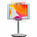 CTA Digital Adjustable Desktop Tablet Stand Up-12.9" Screen Support 13" X 6.8"X 6.8" Depth Desktop, Tabletop, Countertop Rubber Silver - PADHADTS 1 thumbnail image