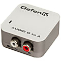 Gefen GefenTV Digital Audio to Analog Adapter - Coaxial/optical digital audio converter - white 1 thumbnail image