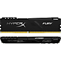 HyperX Fury 16GB (2 x 8GB) DDR4 SDRAM Memory Kit - 16 GB (2 x 8GB) - DDR4-3000/PC4-24000 DDR4 SDRAM - 3000 MHz - CL15 - 1.35 V - Non-ECC - Unbuffered - 288-pin - DIMM