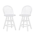 Linon Esten Counter Stools, White, Set Of 2 Stools 1 thumbnail image