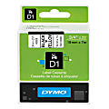 DYMO® D1 45808 Black-On-Yellow Tape, 0.75" x 23'
