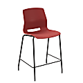 KFI Studios Imme Stacking Counter-Height Bar Stool, Coral/Black 1 thumbnail image