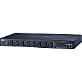 ATEN eco PDU PE8108A 8-Outlets PDU-TAA Compliant - IEC 60320 C20 - 8 x NEMA 5-15R - 120 V AC - 1440 W - Network (RJ-45) - 1U - Rack-mountable 1 thumbnail image
