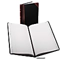 Boorum & Pease Boorum 9 Series Record Rule Account Books - 150 Sheet(s) - Thread Sewn - 8 5/8" x 14 1/8" Sheet Size - White Sheet(s) - Red, Blue Print Color - Black, Red Cover - 1 Each