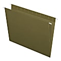 Pendaflex® Hanging Folders, Letter Size, 100% Recycled; Standard Green, Box Of 25 Folders