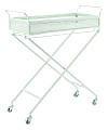 Zuo Modern Mint 1-Shelf Steel Bar Cart, Green