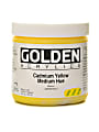 Golden Heavy Body Acrylic Paint, 16 Oz, Cadmium Yellow Medium Hue