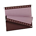 Oxford® Color 1/5-Cut Hanging Folders, Letter Size, Burgundy, Box Of 25