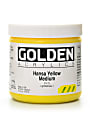 Golden Heavy Body Acrylic Paint, 16 Oz, Hansa Yellow Medium 1 thumbnail image